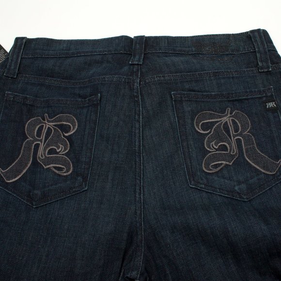 Rock Republic Colburg Lowrise Skinny Jeans Size 36 Heracles Blue Button Fly - Picture 7 of 9